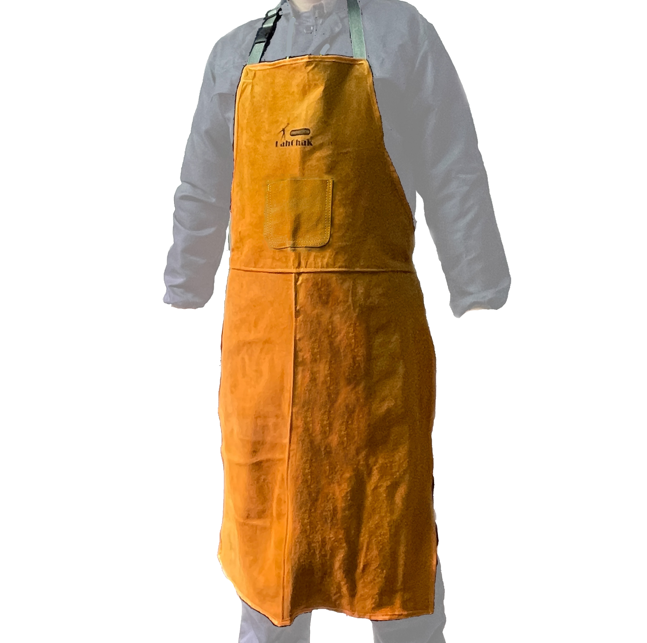 Leather Work Shop Apron with pocket, Buckle straps, Heat & Flame Resistant Heavy Duty Welding Apron