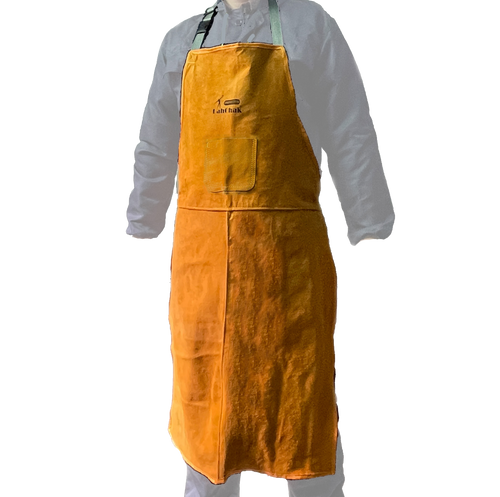 Leather Work Shop Apron with pocket, Buckle straps, Heat & Flame Resistant Heavy Duty Welding Apron