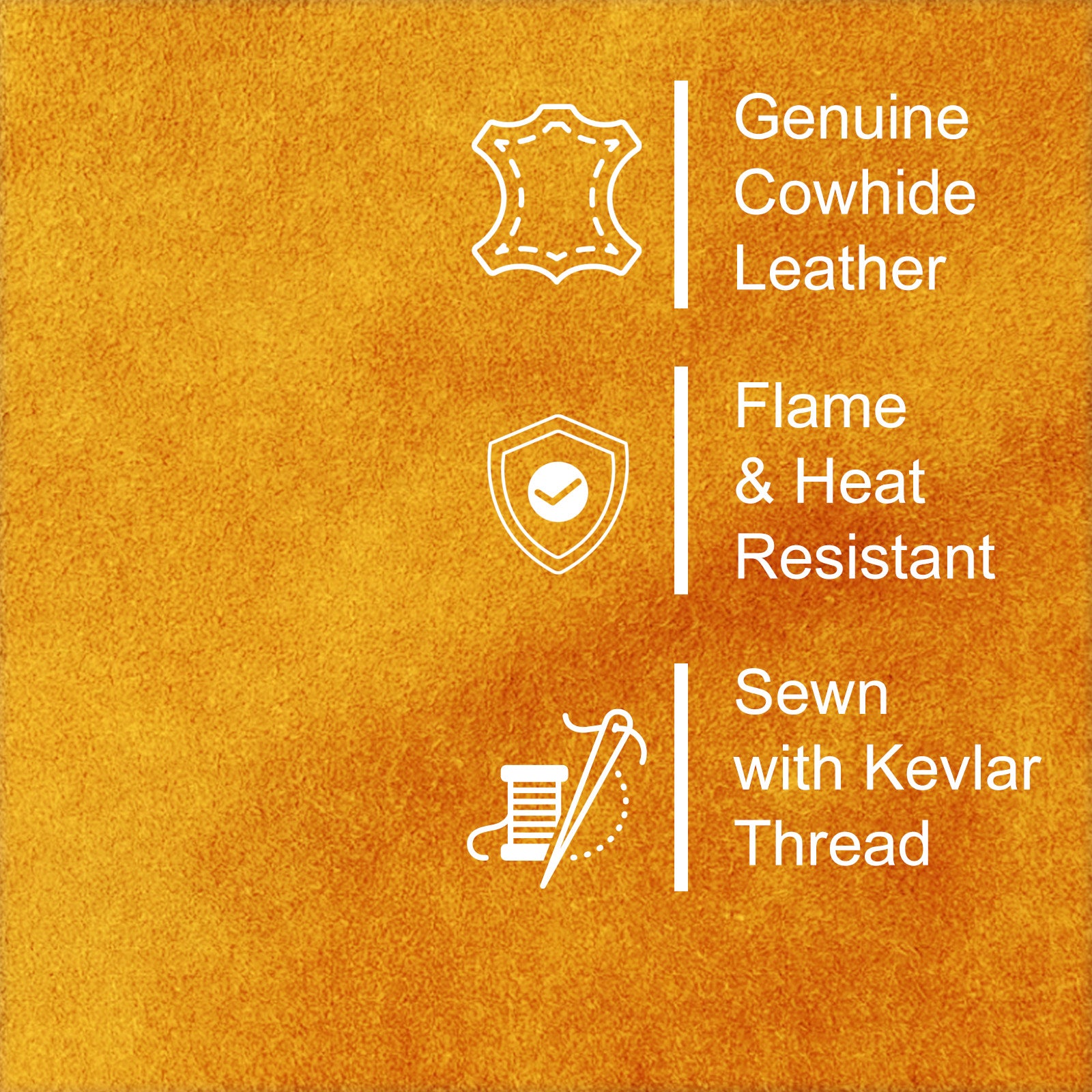 Leather Welding Sleeves, Heat & Flame Resistant Arm Protection Sleeves, Cowhide Welding Work Sleeves